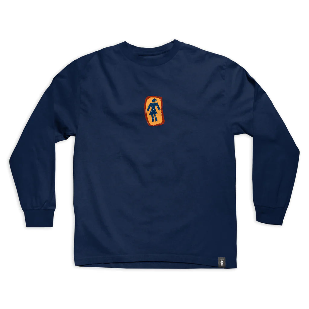 Girl Skateboards Sketchy OG L/S Tee - Navy