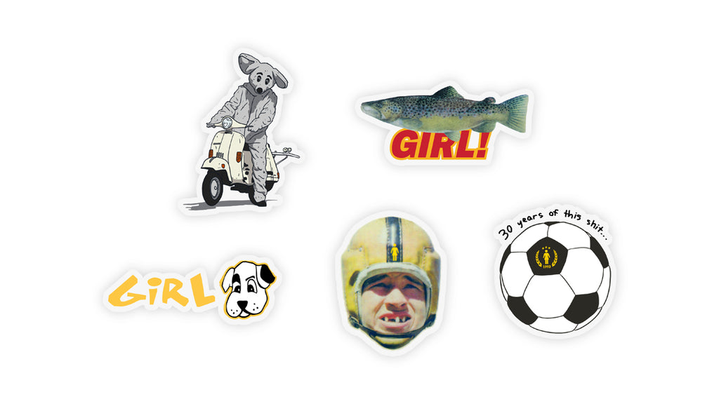 GIRL THREE DECADES DECAL - 5 PACK