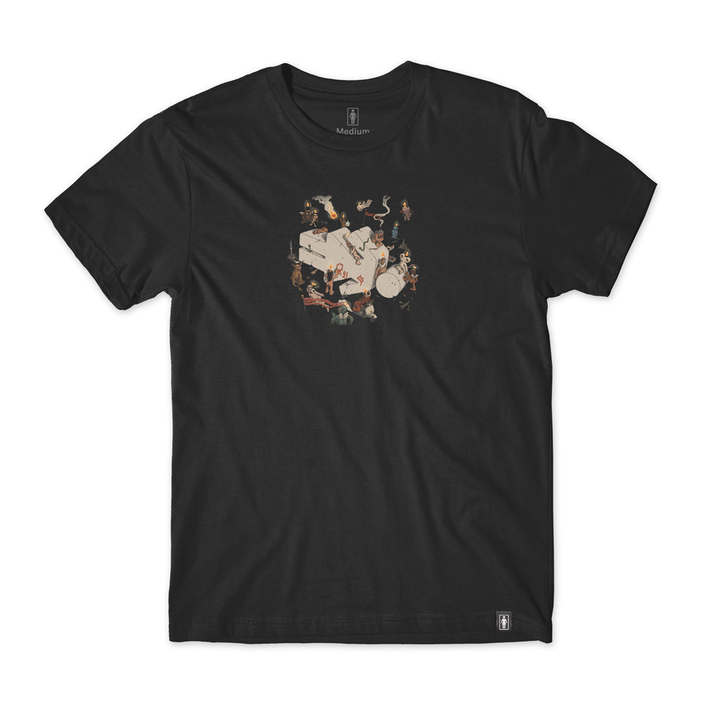 GIRL MONUMENTAL TEE - BLACK