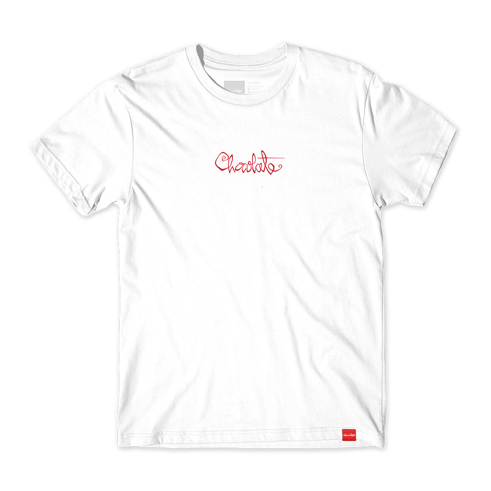 CHOCOLATE 94 SCRIPT TEE - WHITE