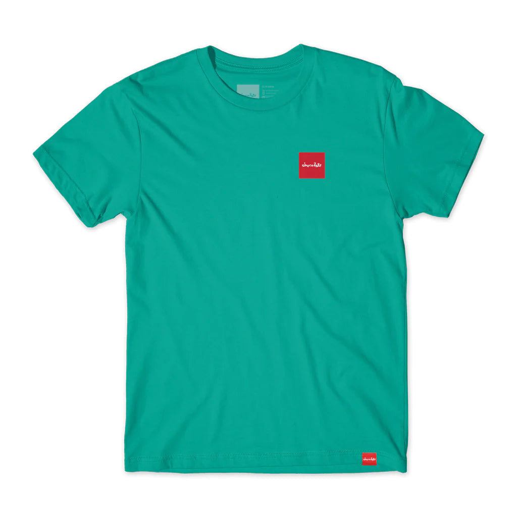 chocolate skateboards red square tee seaform front 