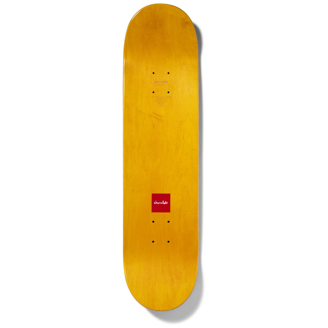 Crailstore Canada. Chocolate Alvarez J.P.'s World Deck - Top view featuring natural woodgrain, centered bolt holes, and a clean deck shape.