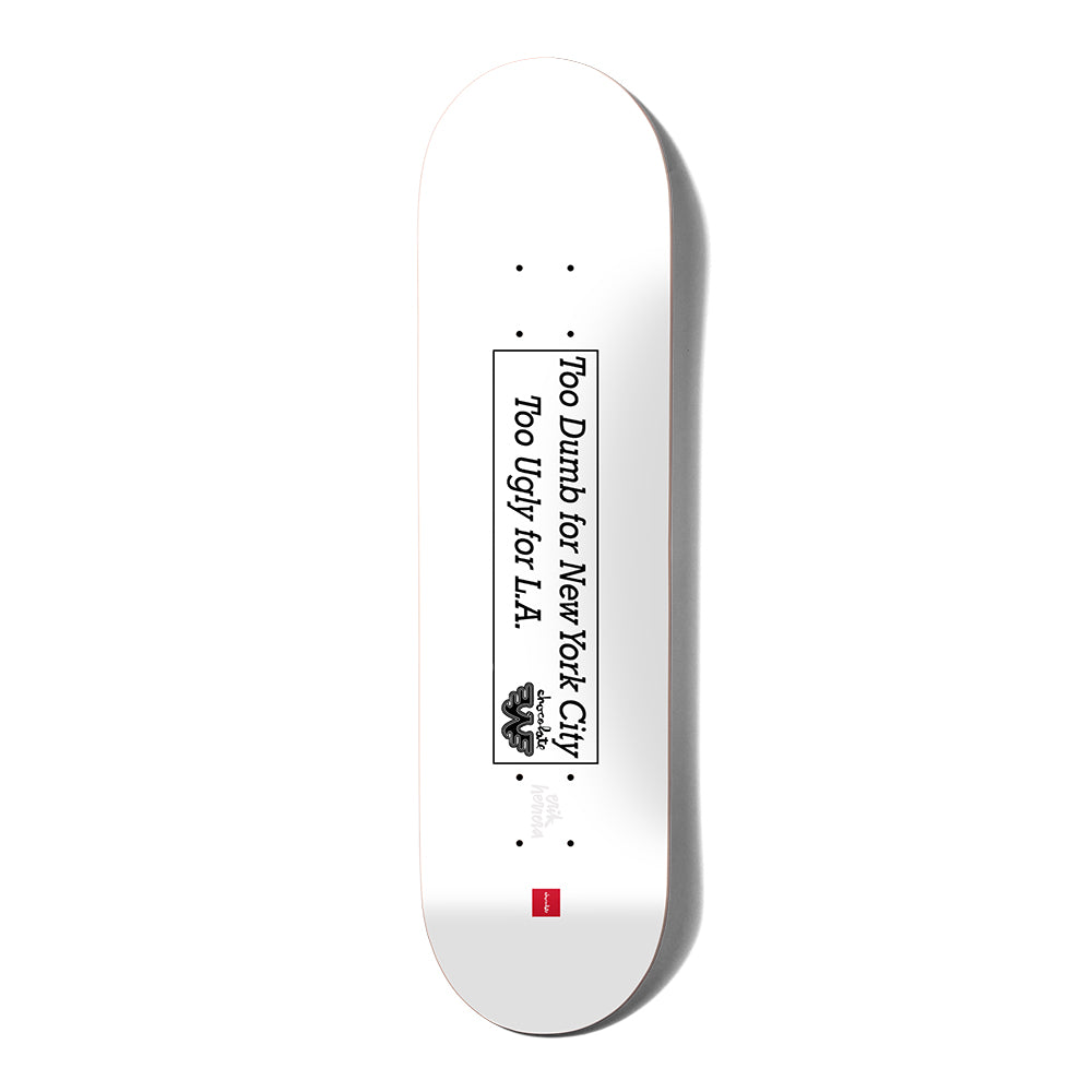Crailstore Canada. Chocolate Herrera Jennings Deck - Bottom view featuring stylized Jennings graphic with Herrera's name and classic Chocolate branding.