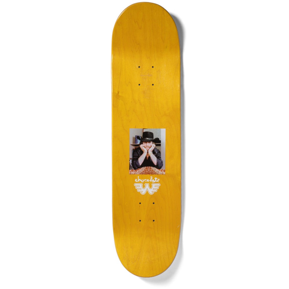 Crailstore Canada. Chocolate Herrera Jennings Deck - Top view showing clean woodgrain surface with standard bolt pattern and mellow concave.