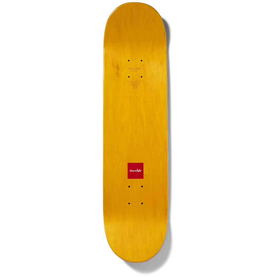 Crailstore Canada. Chocolate Herrera J.P.'s World Deck - Top view showing natural wood finish, standard bolt holes, and smooth deck profile.