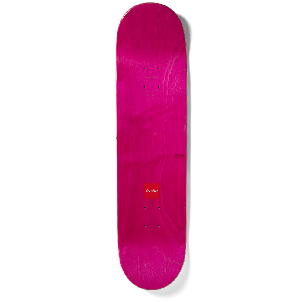 Crailstore Canada. Chocolate Perez Art Official Deck - Top view showing natural woodgrain, classic popsicle shape, and centered truck holes.