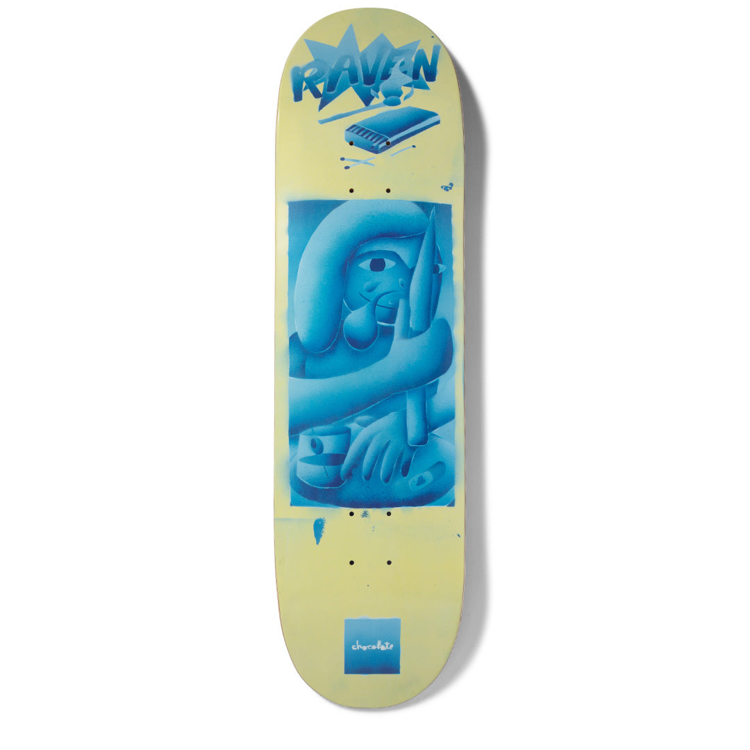 Crailstore Canada. Chocolate Tershy J.P.'s World Deck - Bottom view featuring J.P.'s World artwork with Tershy’s name and Chocolate branding.