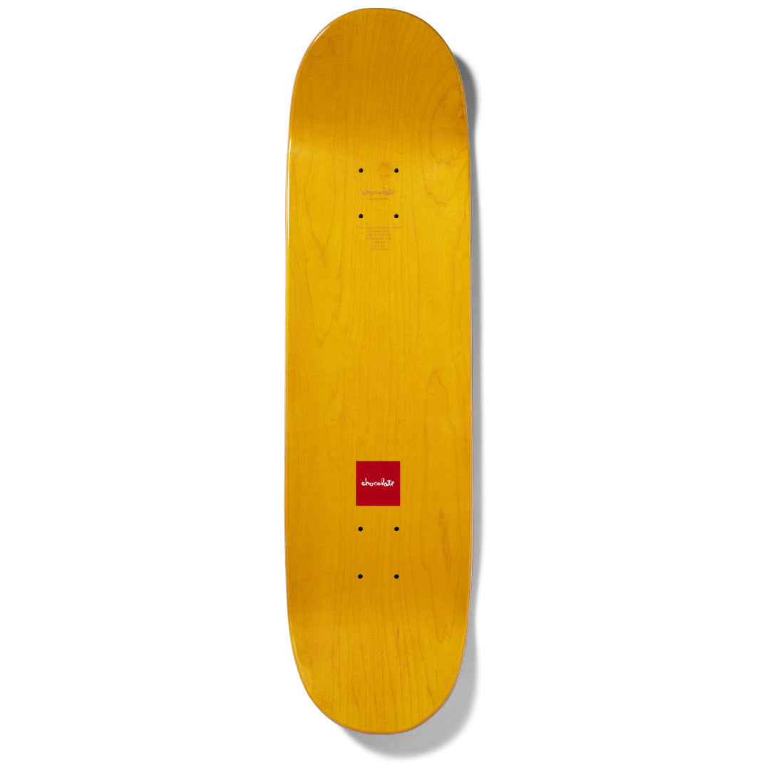 Crailstore Canada. Chocolate Tershy J.P.'s World Deck - Top view with woodgrain finish, pre-drilled bolt holes, and clean concave profile.