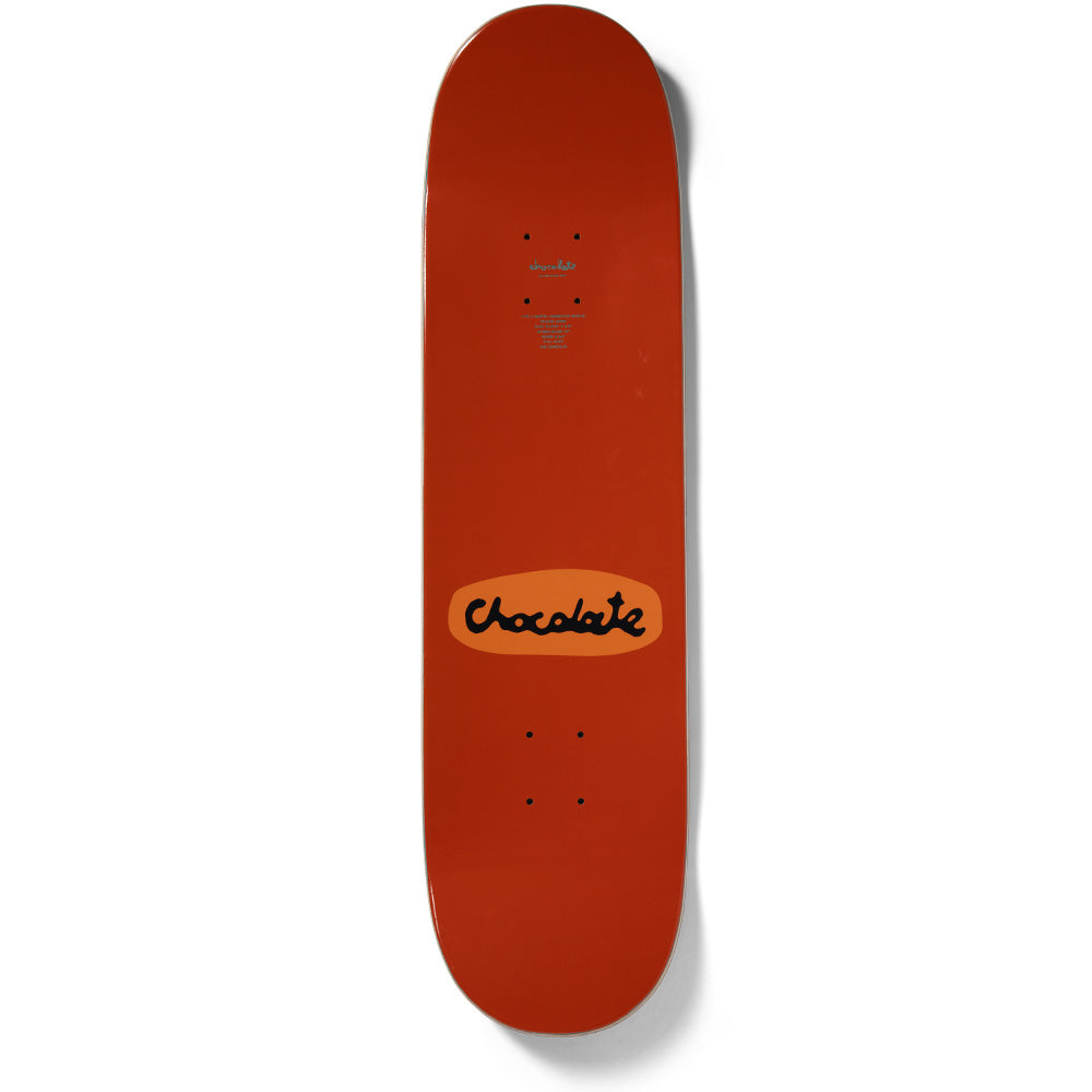 Crailstore Canada. Chocolate Trahan McFetridge Drips Deck - Top view showing dipped woodgrain finish and classic popsicle deck shape.