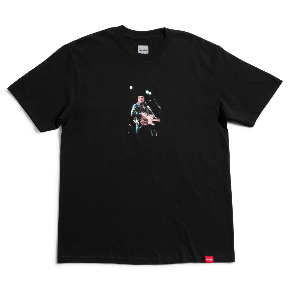 Crailtap Canada. Chocolate Waylon Live Tee (Black) - Tee in black with Waylon Live graphic on the chest, soft cotton feel and standard fit.