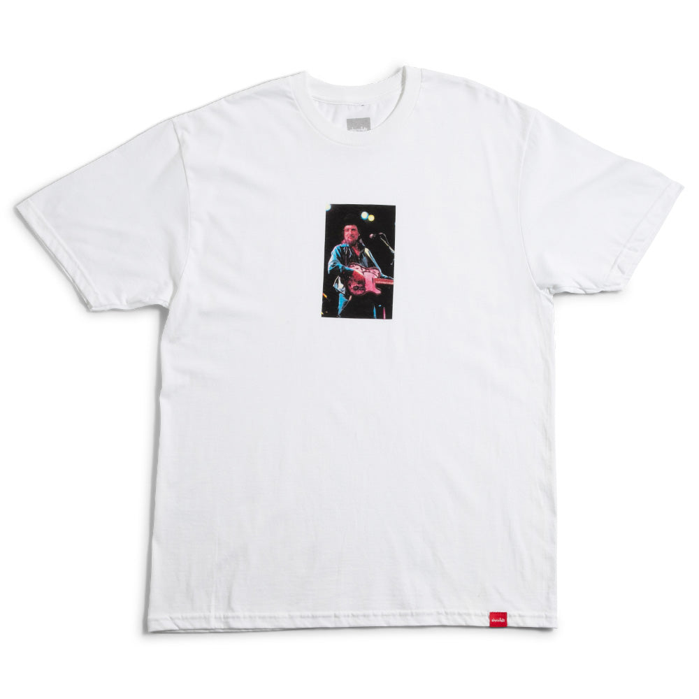 Crailstore Canada. Chocolate Waylon Live Tee (White) - Back view of white Chocolate tee with no rear print and relaxed fit.
