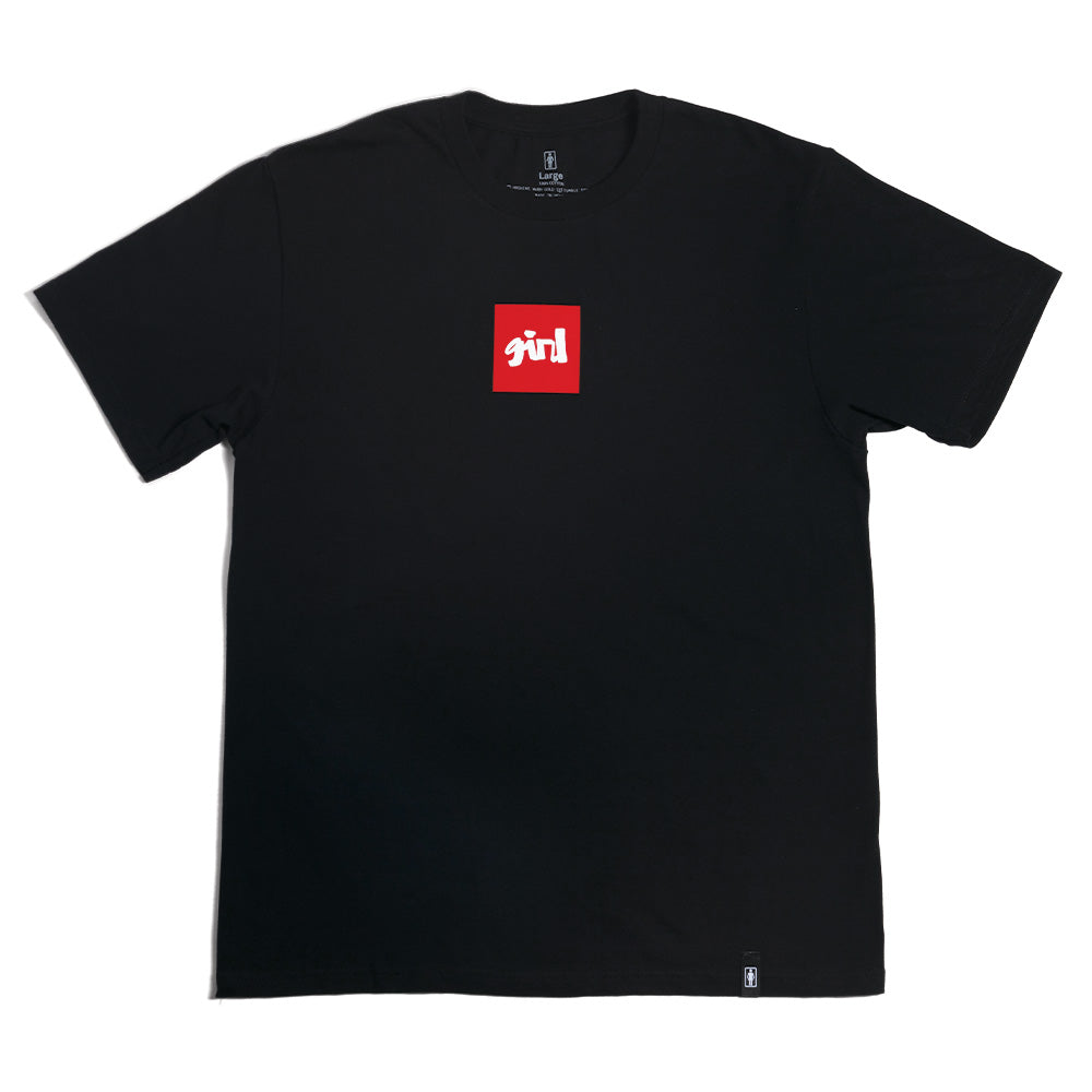 Crailstore Canada. Girl Chunk Tee (Black) - Black short sleeve tee with classic Girl Chunk logo on the chest. Soft cotton and standard fit.