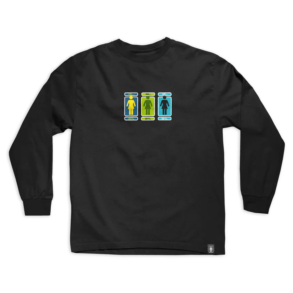 Girl Skateboards Hand Shakers L/S Tee - Black