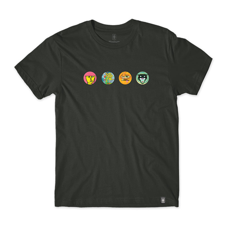 Crailtap Canada. Legends Head Tee (Antique Black) - 6 oz tee made of 100% ring-spun cotton with a front graphic and modern classic fit.