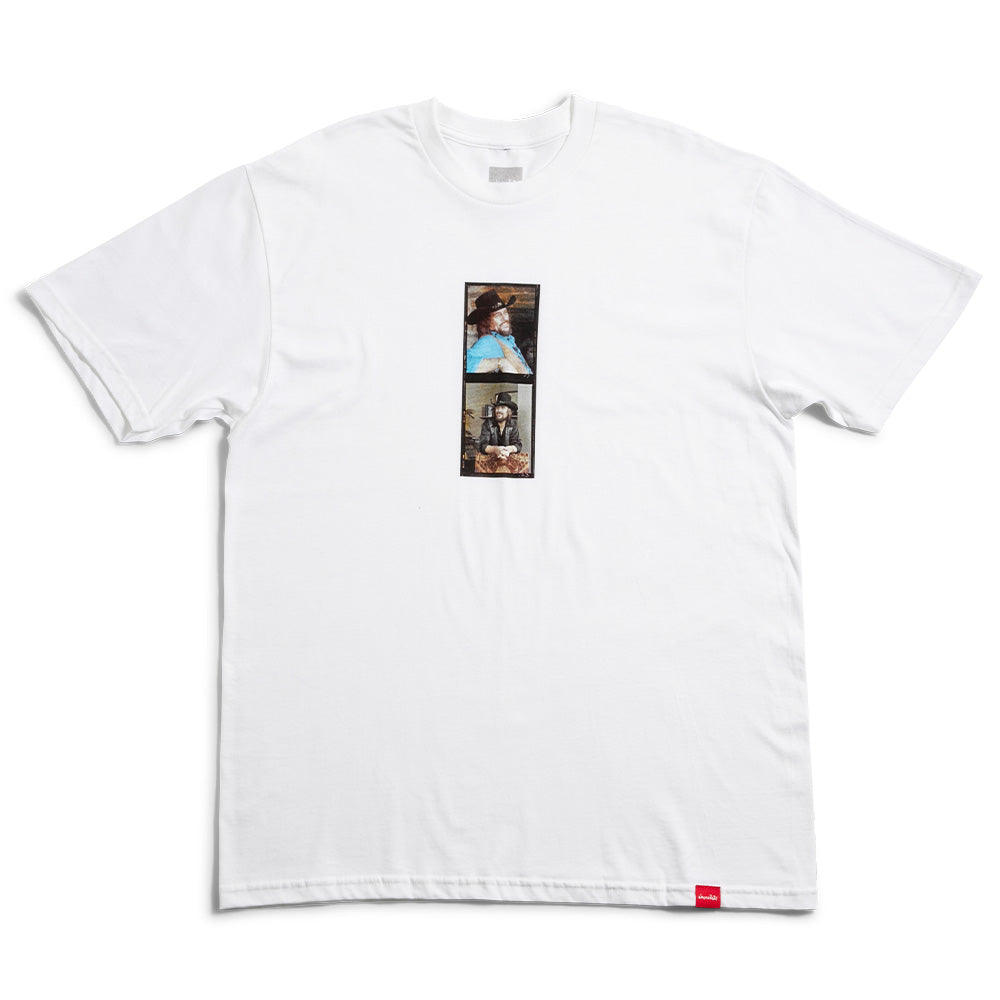 Crailtap Canada. Ramblin Man Tee (White) - White tee featuring chest graphic with classic style and relaxed fit in soft cotton.
