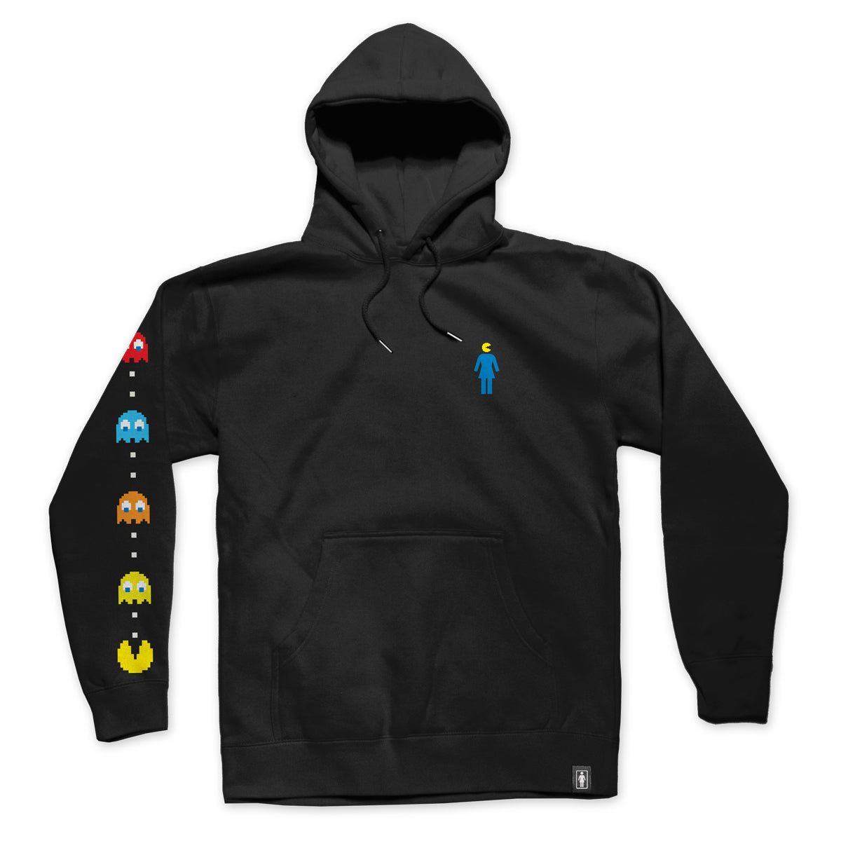 Ghost Sleeve Embroidered Hoodie