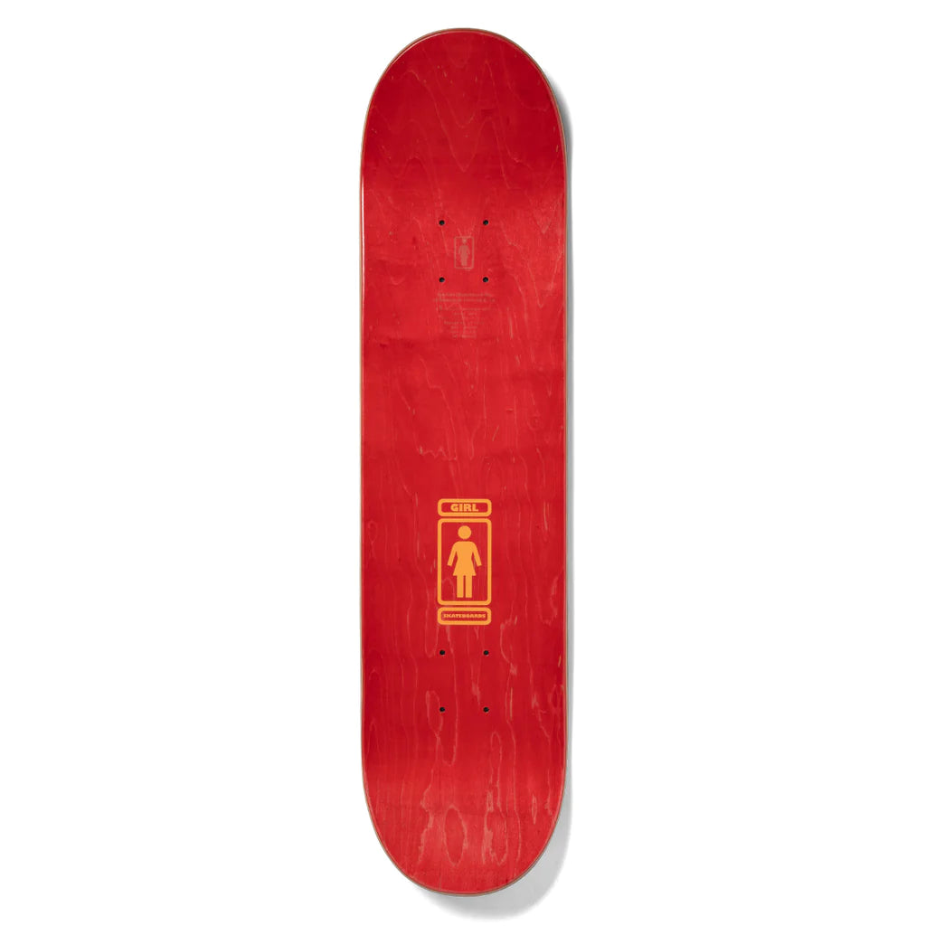 girl skateboards niels bennett 93 til deck 7.75 navy back