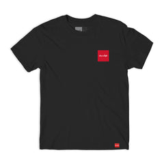 chocolate skateboards red square youth tee black front