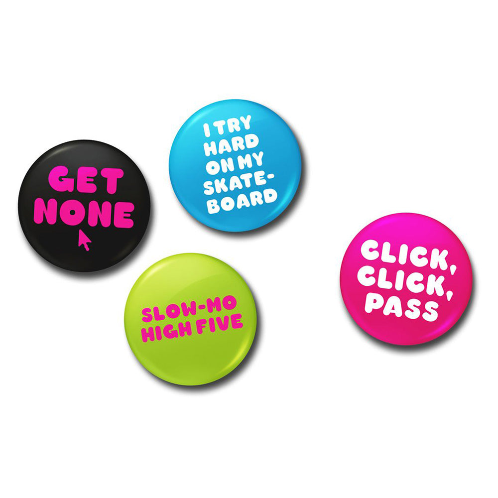 CRAILTAP MOTTOS BUTTON PACK - MULTI COLOUR