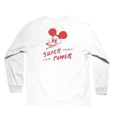 Chocolate Skateboards Super Power Long Sleeve Tee White back