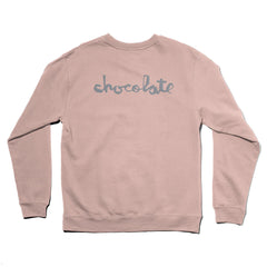 Chocolate skateboards Og Square Heavy crewneck hoodie dust pink 