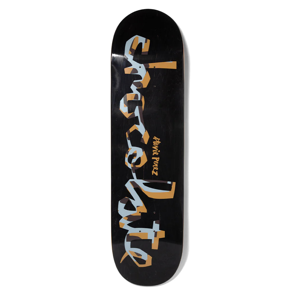 Chocolate skateboards Stevie Perez og chunk deck 8.4 black front 