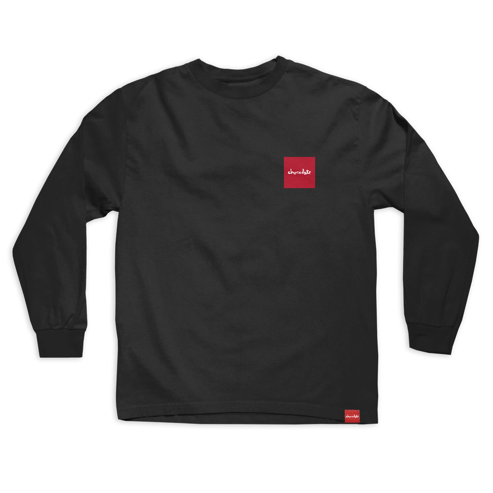 Chocolate skateboards og chunk long sleeve tshirt youth black front