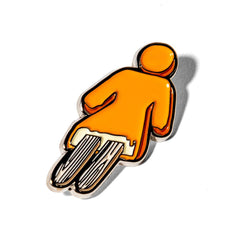 GIRL CREAMSICLE ENAMEL PIN