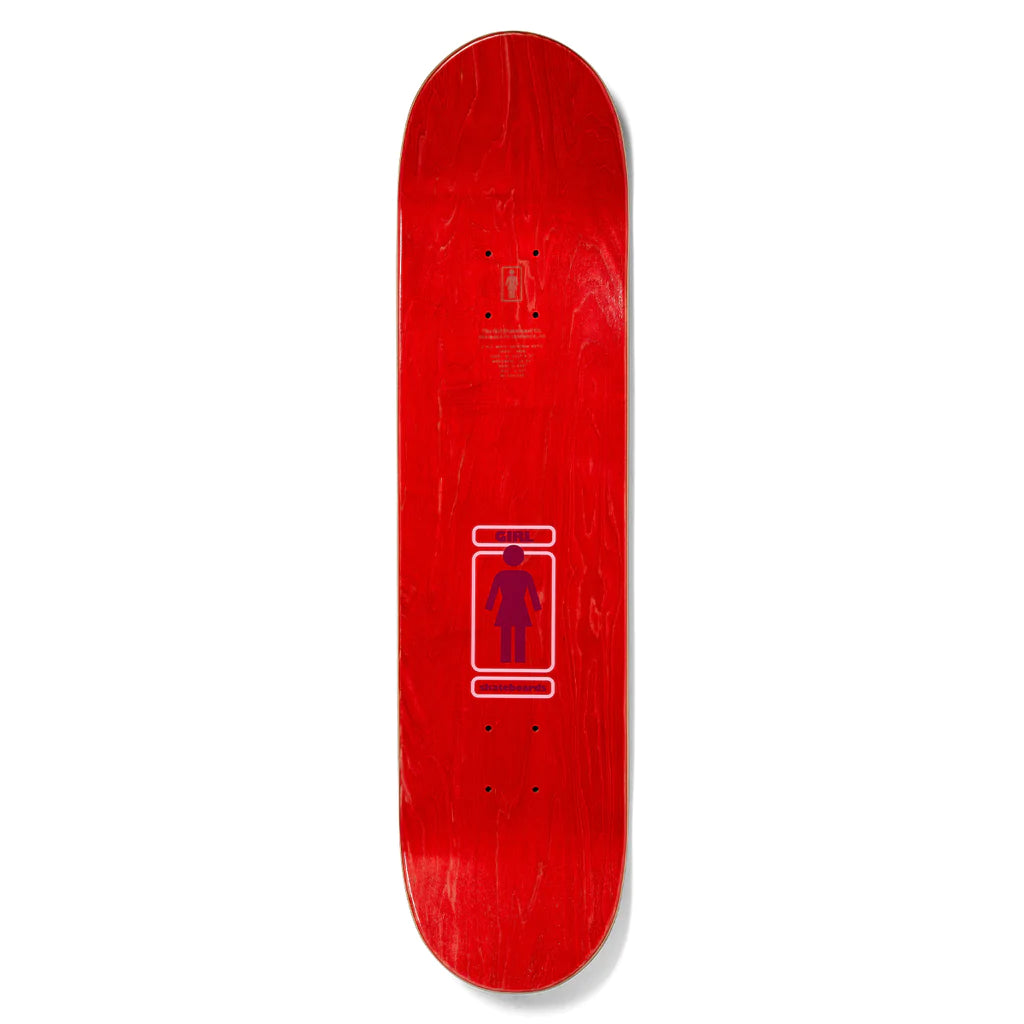 Girl skateboards andrew brophy 93 til deck 8 red back