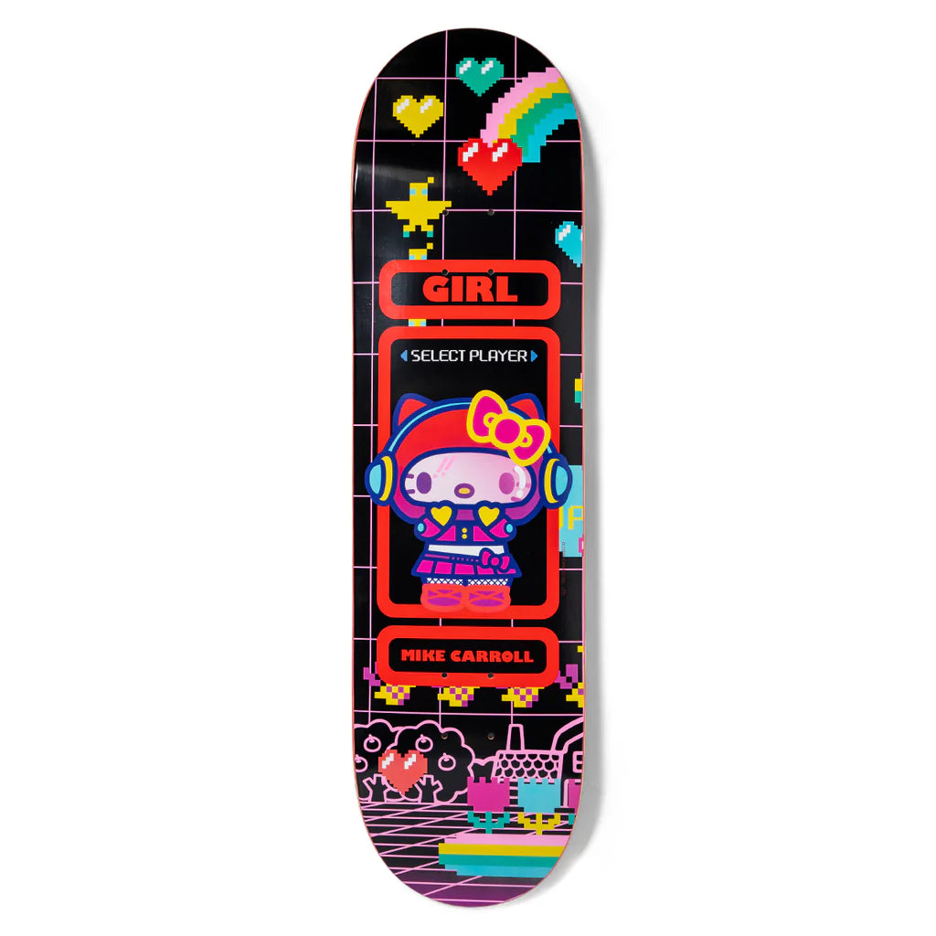 Girl skateboards mike carroll kawii aecade skateboard deck 8 front