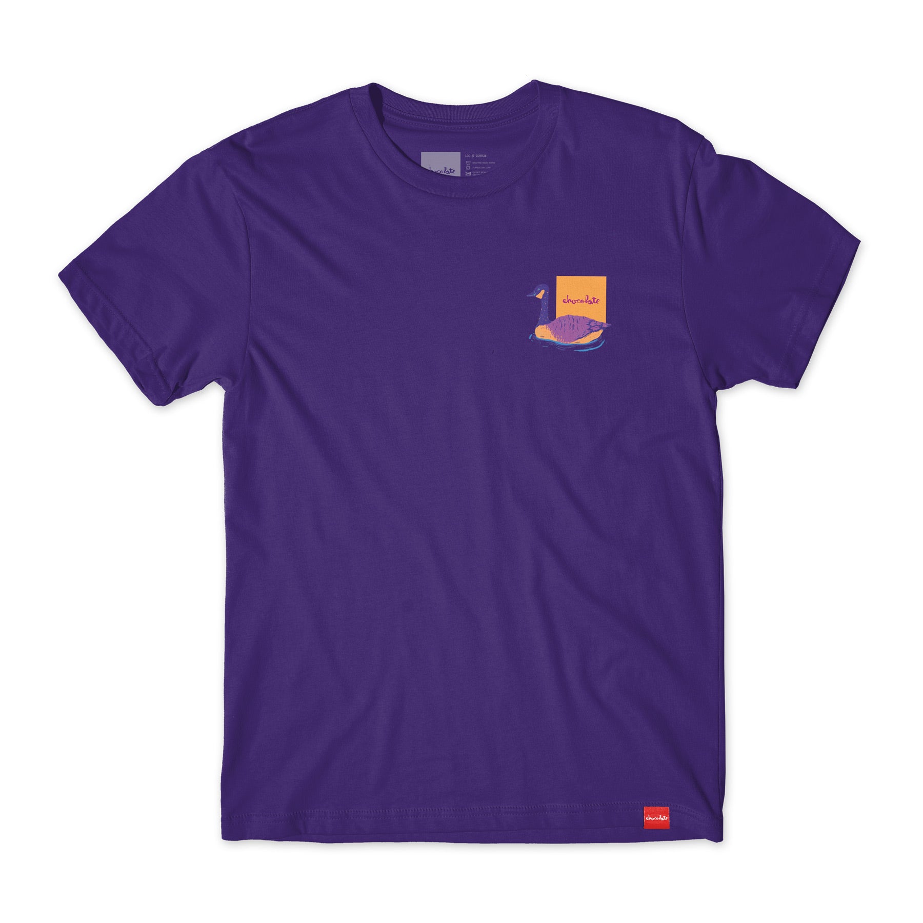 chocolate Skateboards sasgoose tee purple front