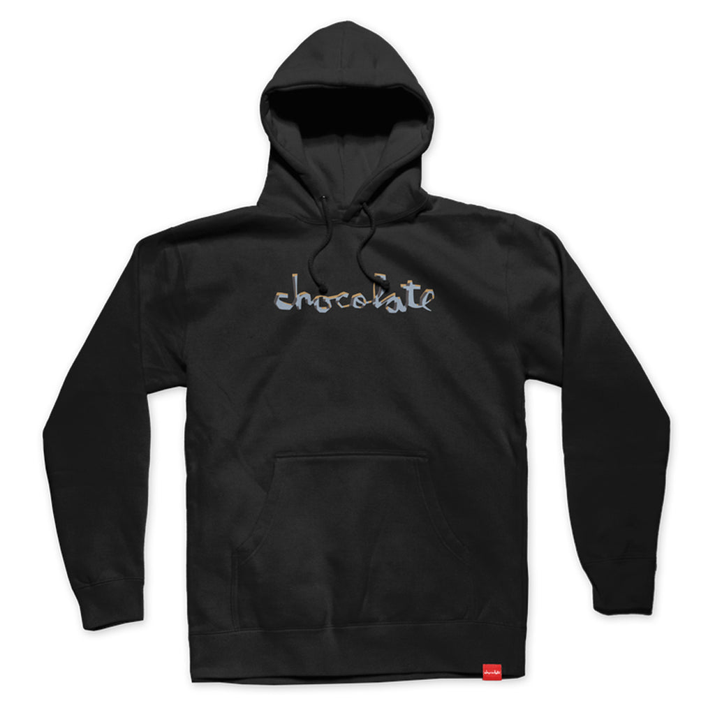 chocolate skateboards chunk pullover hoodie black front 