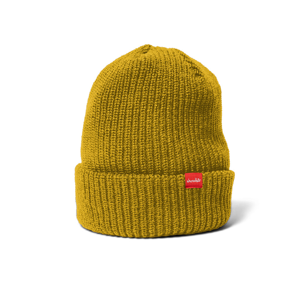 CHOCOLATE CLIP BEANIE - MUSTARD