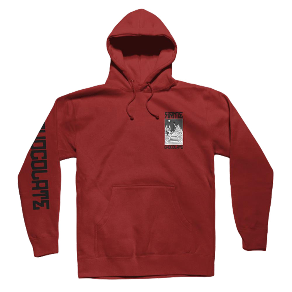 CHOCOLATE FIRME PULLOVER HOODIE - RED