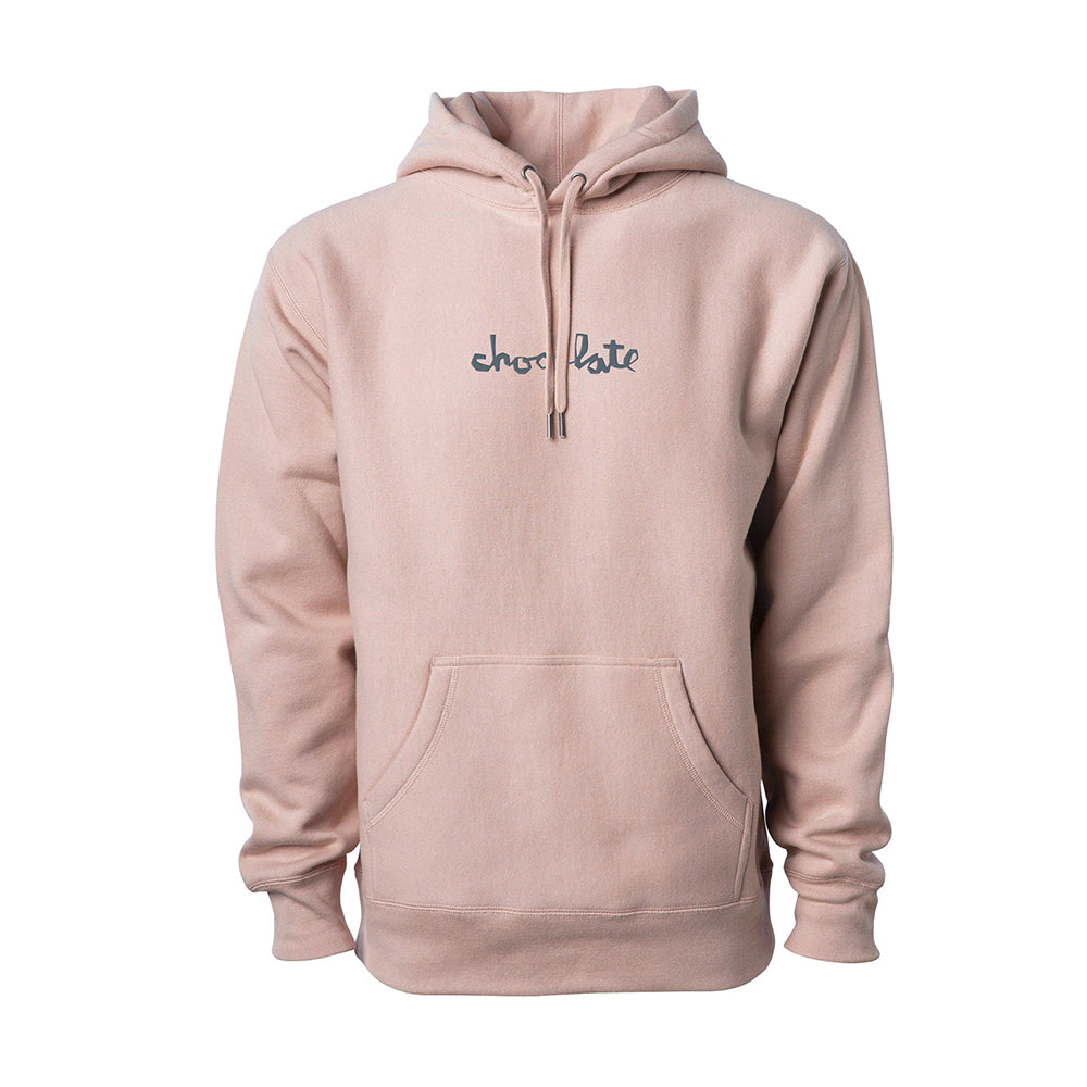 CHOCOLATE MID CHUNK HEAVYWEIGHT PULLOVER HOODIE - DUSTY PINK