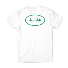 chocolate skateboards oval tee white back