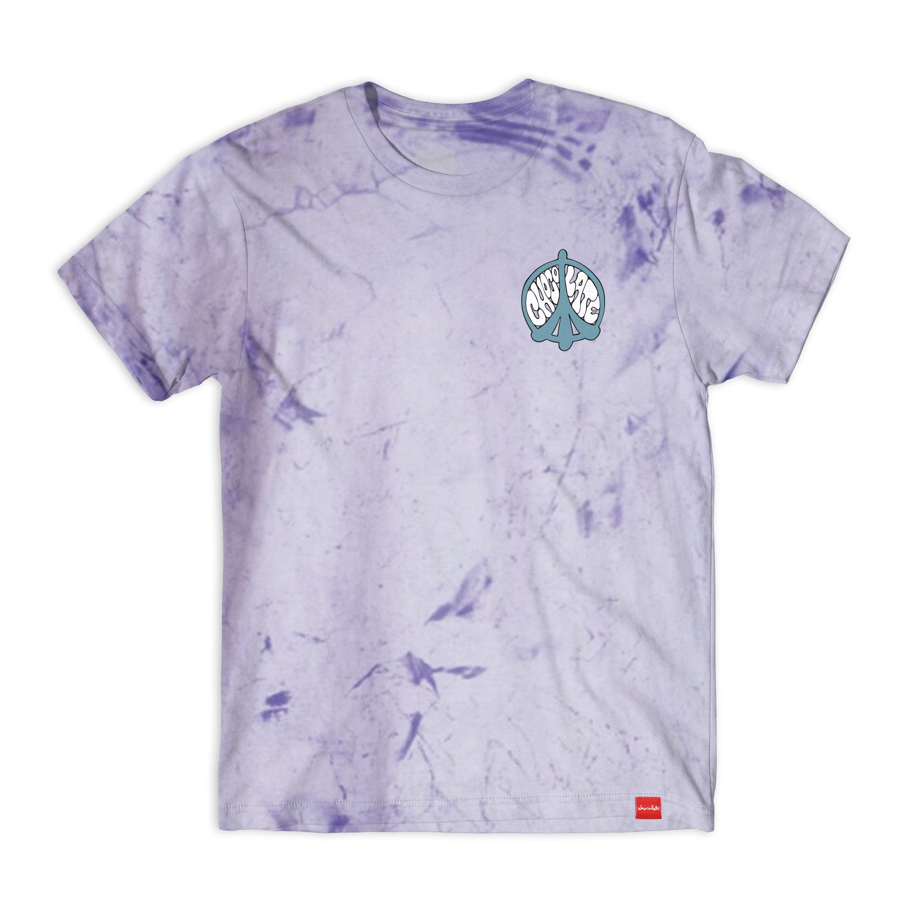 chocolate skateboards peace comfort tee amethyst