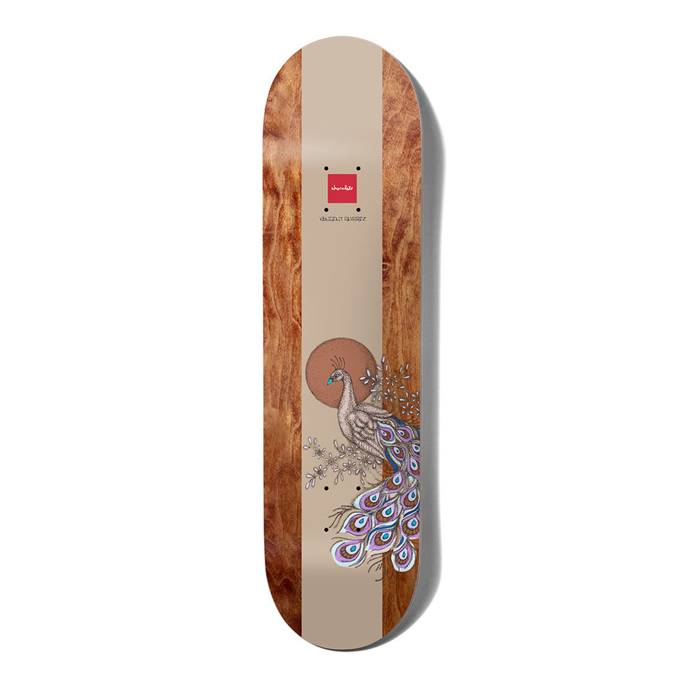  chocolate skateboards pop secret vincent alvarez peacock skateboard deck 8
