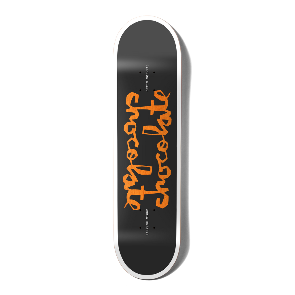 chocolate skateboards roberts twin chunk black deck 8.25