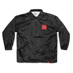 chocolate skateboards super power coaches jacket black front