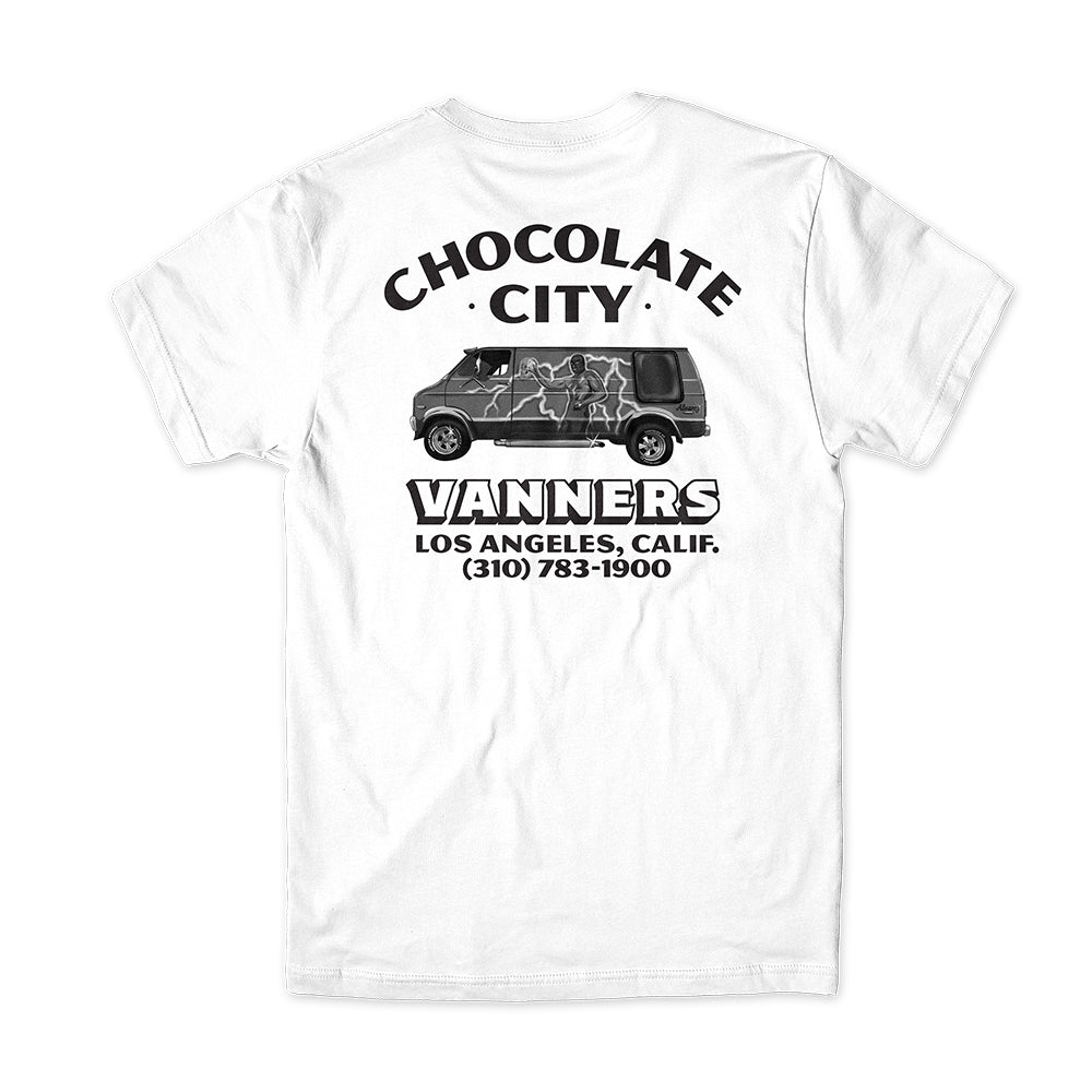 CHOCOLATE VANNER POCKET TEE - WHITE