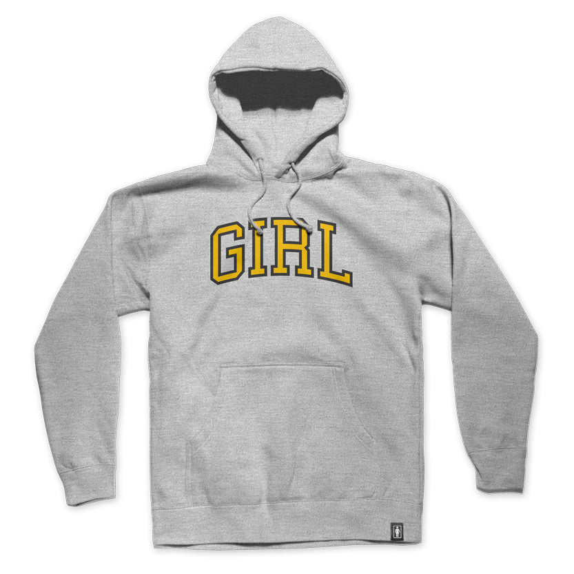 girl skateboards arch pullover hoodie ash 
