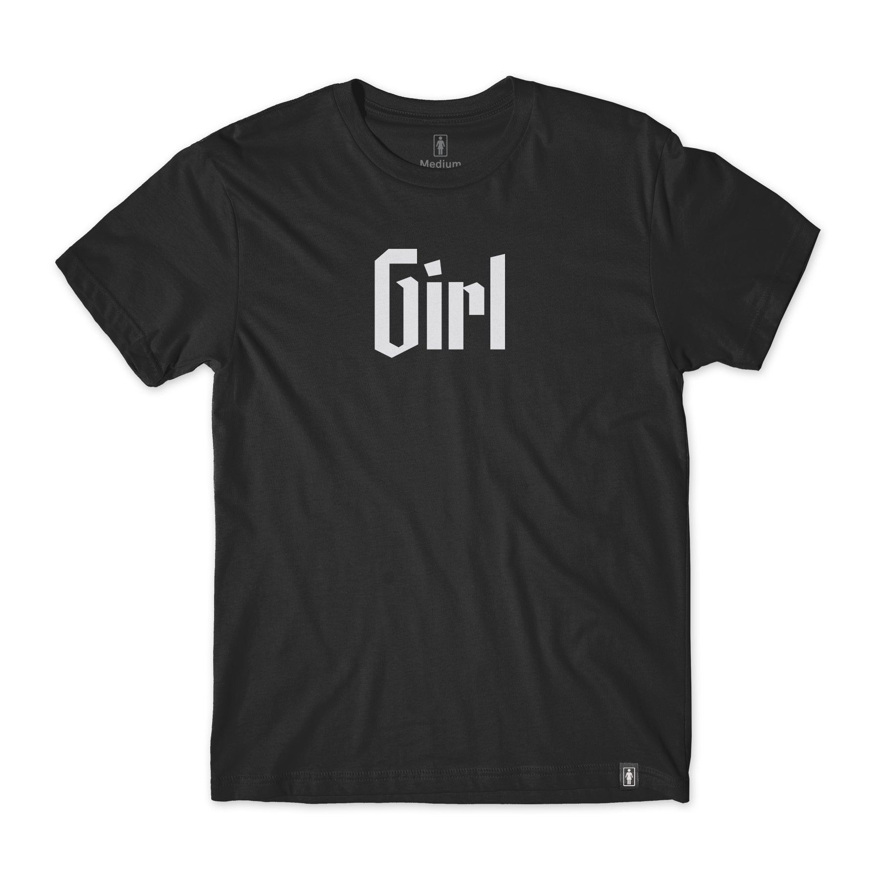 girl skateboards gospel one off tee black