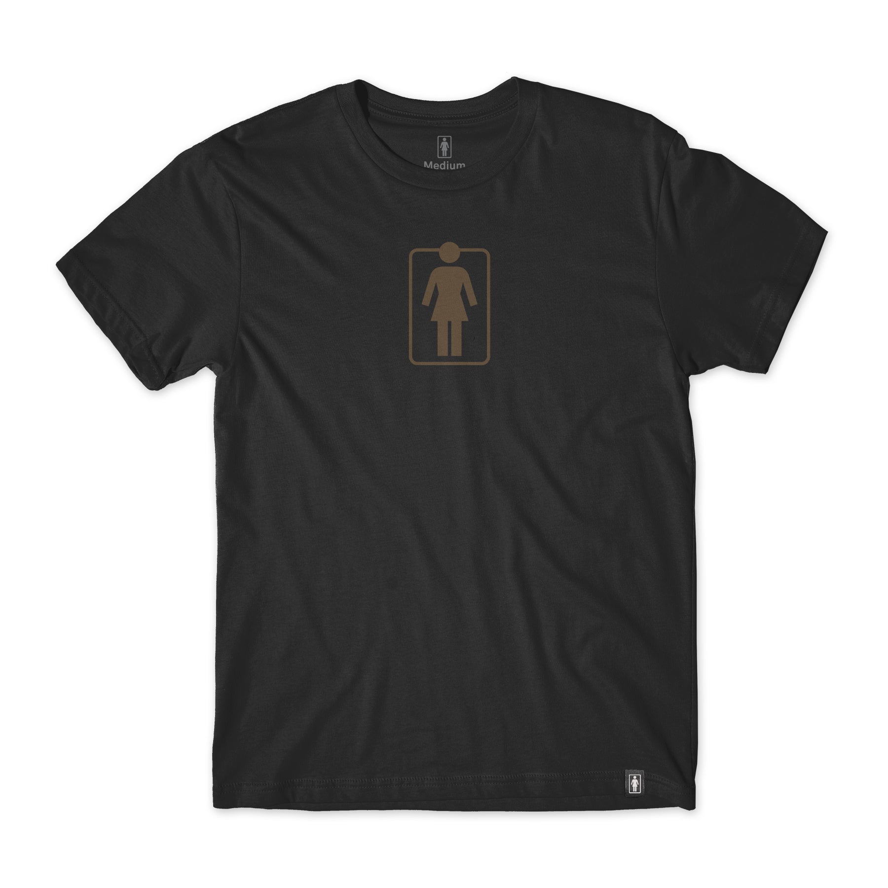 girl skateboards heritage unboxed tee black