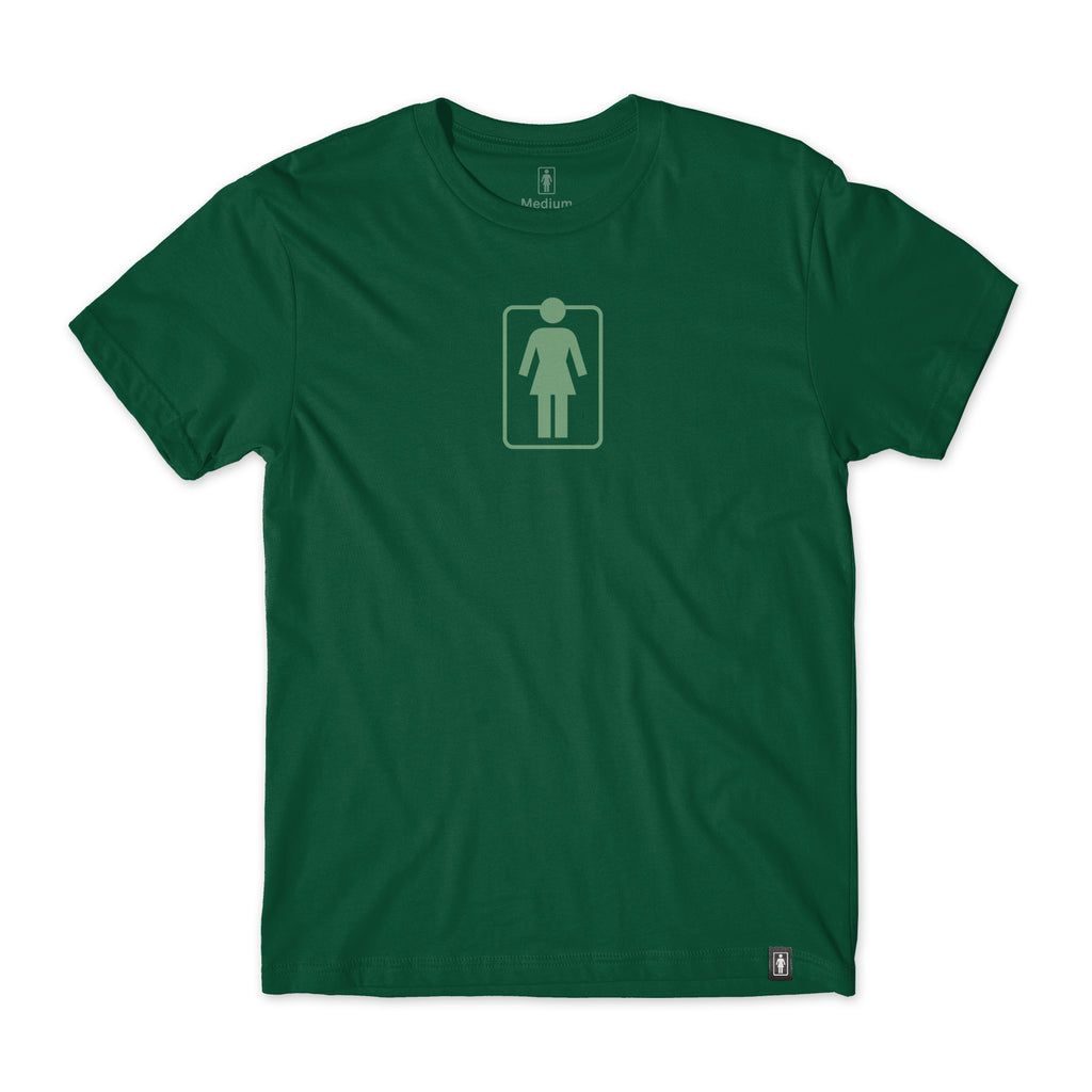 girl skateboards heritage unboxed tee forest