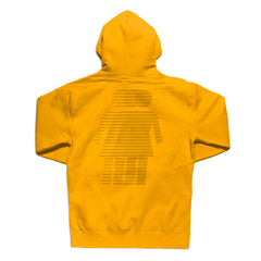 girl skateboards hero pullover hoodie gold back