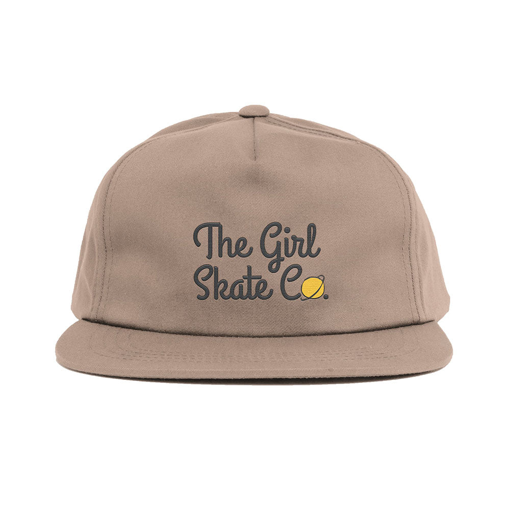  girl skateboards little prince snapback hat light khaki 