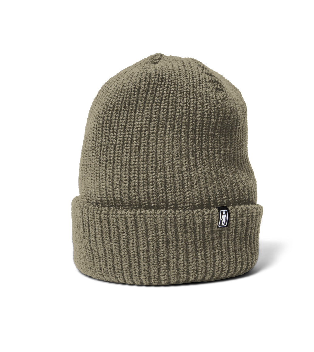 girl skateboards og clip beanie dark coriander 