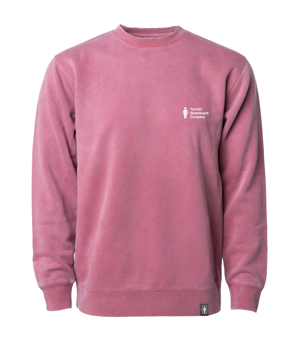 girl skateboards og company crewneck pullover marron