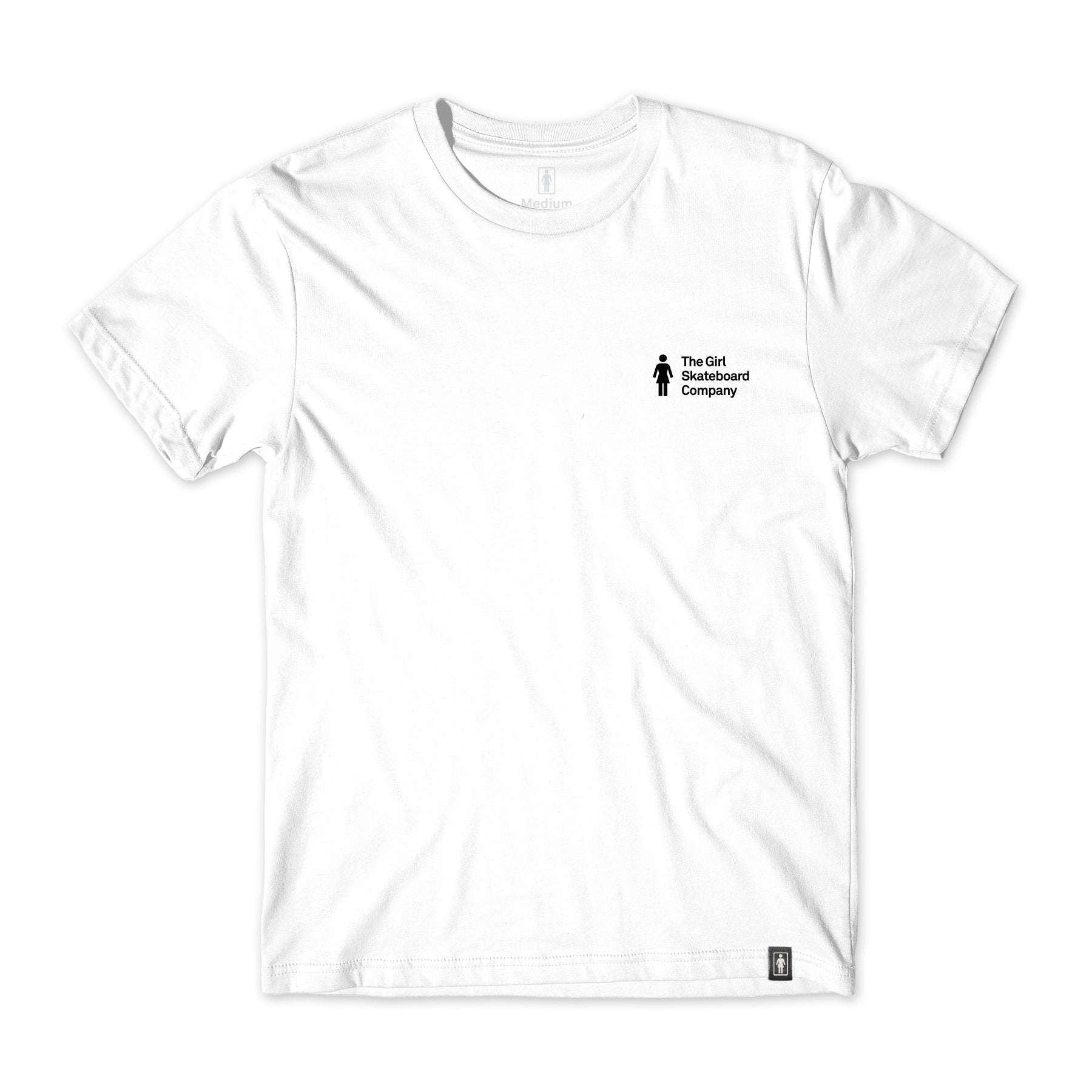 girl skateboards og company tee white